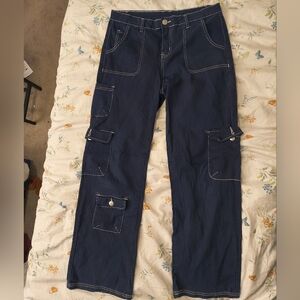 Classic Navy Women's Straight Leg Jeans